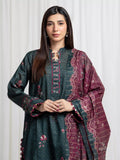 edenrobe Merak Printed Zari Lawn Unstitched 3Pc Suit EWU6M6-072