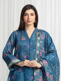 edenrobe Merak Printed Zari Lawn Unstitched 3Pc Suit EWU6M6-073