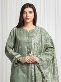 edenrobe Merak Printed Zari Lawn Unstitched 3Pc Suit EWU6M6-077