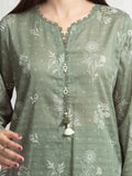 edenrobe Merak Printed Zari Lawn Unstitched 3Pc Suit EWU6M6-077