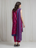 edenrobe Merak Printed Zari Lawn Unstitched 3Pc Suit EWU6M6-078