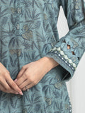 edenrobe Merak Printed Zari Lawn Unstitched 3Pc Suit EWU6M6-079