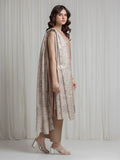 edenrobe Merak Printed Zari Lawn Unstitched 3Pc Suit EWU6M6-080