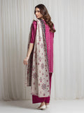 edenrobe Merak Printed Zari Lawn Unstitched 3Pc Suit EWU6M6-081