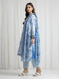 edenrobe Merak Printed Zari Lawn Unstitched 3Pc Suit EWU6M6-083