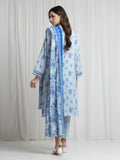 edenrobe Merak Printed Zari Lawn Unstitched 3Pc Suit EWU6M6-083