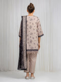 edenrobe Merak Printed Zari Lawn Unstitched 3Pc Suit EWU6M6-084