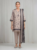 edenrobe Merak Printed Zari Lawn Unstitched 3Pc Suit EWU6M6-084