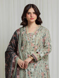 edenrobe Merak Printed Zari Lawn Unstitched 3Pc Suit EWU6M6-085