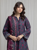 edenrobe Merak Printed Zari Lawn Unstitched 3Pc Suit EWU6M6-086
