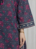 edenrobe Merak Printed Zari Lawn Unstitched 3Pc Suit EWU6M6-086