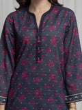 edenrobe Merak Printed Zari Lawn Unstitched 3Pc Suit EWU6M6-086
