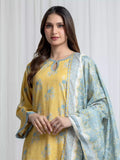 edenrobe Merak Printed Zari Lawn Unstitched 3Pc Suit EWU6M6-088