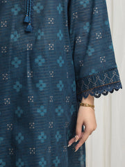 edenrobe Merak Printed Zari Lawn Unstitched 3Pc Suit EWU6M6-090