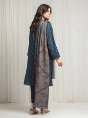 edenrobe Merak Printed Zari Lawn Unstitched 3Pc Suit EWU6M6-090