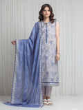 edenrobe Merak Printed Zari Lawn Unstitched 3Pc Suit EWU6M6-091