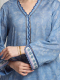 edenrobe Merak Printed Zari Lawn Unstitched 3Pc Suit EWU6M6-092