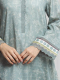 edenrobe Merak Printed Zari Lawn Unstitched 3Pc Suit EWU6M6-093
