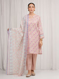 edenrobe Merak Printed Zari Lawn Unstitched 3Pc Suit EWU6M6-094