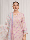 edenrobe Merak Printed Zari Lawn Unstitched 3Pc Suit EWU6M6-094