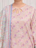 edenrobe Merak Printed Zari Lawn Unstitched 3Pc Suit EWU6M6-094