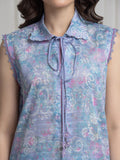 edenrobe Merak Printed Zari Lawn Unstitched 3Pc Suit EWU6M6-095