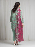 edenrobe Merak Printed Zari Lawn Unstitched 3Pc Suit EWU6M6-096