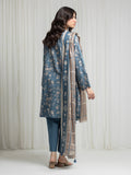 edenrobe Merak Printed Zari Lawn Unstitched 3Pc Suit EWU6M6-099