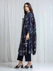 edenrobe Merak Printed Zari Lawn Unstitched 3Pc Suit EWU6M6-100