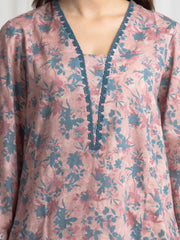 edenrobe Merak Printed Zari Lawn Unstitched 3Pc Suit EWU6M6-101