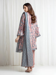 edenrobe Merak Printed Zari Lawn Unstitched 3Pc Suit EWU6M6-101