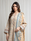 edenrobe Merak Printed Zari Lawn Unstitched 3Pc Suit EWU6M6-102