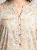 edenrobe Merak Printed Zari Lawn Unstitched 3Pc Suit EWU6M6-102