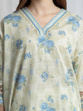 edenrobe Merak Printed Zari Lawn Unstitched 3Pc Suit EWU6M6-103
