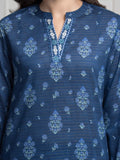 edenrobe Merak Printed Zari Lawn Unstitched 3Pc Suit EWU6M6-104