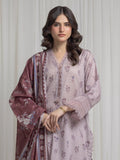 edenrobe Merak Printed Zari Lawn Unstitched 3Pc Suit EWU6M6-106