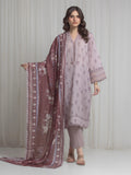edenrobe Merak Printed Zari Lawn Unstitched 3Pc Suit EWU6M6-106
