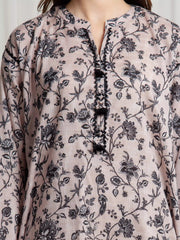edenrobe Merak Printed Zari Lawn Unstitched 3Pc Suit EWU6M6-107