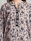 edenrobe Merak Printed Zari Lawn Unstitched 3Pc Suit EWU6M6-107
