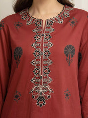 edenrobe Premium Festive Unstitched Lawn 3Pc Suit EWU6V1-33001