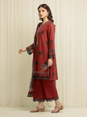 edenrobe Premium Festive Unstitched Lawn 3Pc Suit EWU6V1-33001
