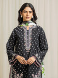 edenrobe Premium Embroidered Lawn Unstitched 3Pc Suit EWU6V1-33002