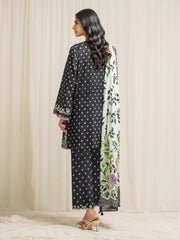 edenrobe Premium Embroidered Lawn Unstitched 3Pc Suit EWU6V1-33002