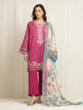 edenrobe Premium Festive Unstitched Lawn 3Pc Suit EWU6V1-33005