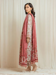 edenrobe Premium Festive Unstitched Lawn 3Pc Suit EWU6V1-33009