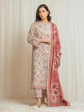 edenrobe Premium Festive Unstitched Lawn 3Pc Suit EWU6V1-33009