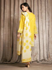 edenrobe Premium Festive Unstitched Lawn 3Pc Suit EWU6V1-33011