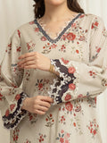 edenrobe Premium Embroidered Lawn Unstitched 3Pc Suit EWU6V1-33012