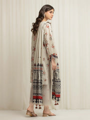 edenrobe Premium Embroidered Lawn Unstitched 3Pc Suit EWU6V1-33012