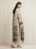 edenrobe Premium Embroidered Lawn Unstitched 3Pc Suit EWU6V1-33012